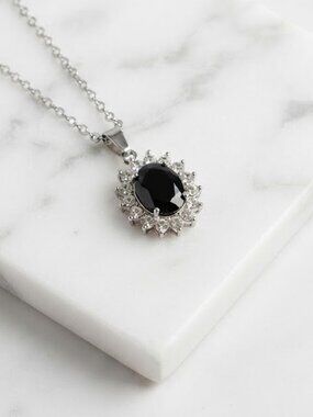 Black Silver Princess Necklace